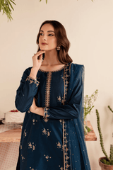 Sharara 3Pc - Embroidered Lawn Dress