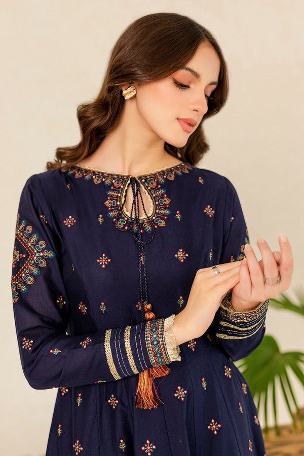 Hreem Navy Blue 02 Pc Flat 50% OFF