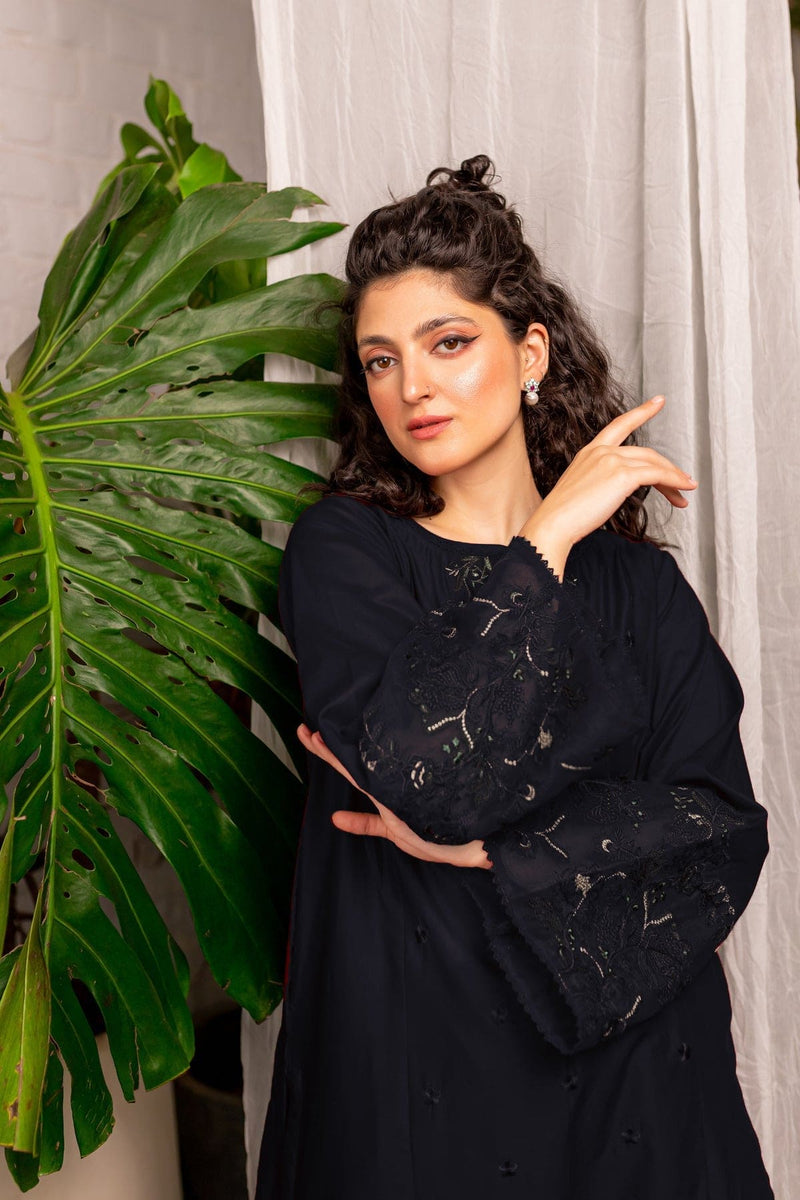 Black Afeefa 2Pc Flat 60% OFF