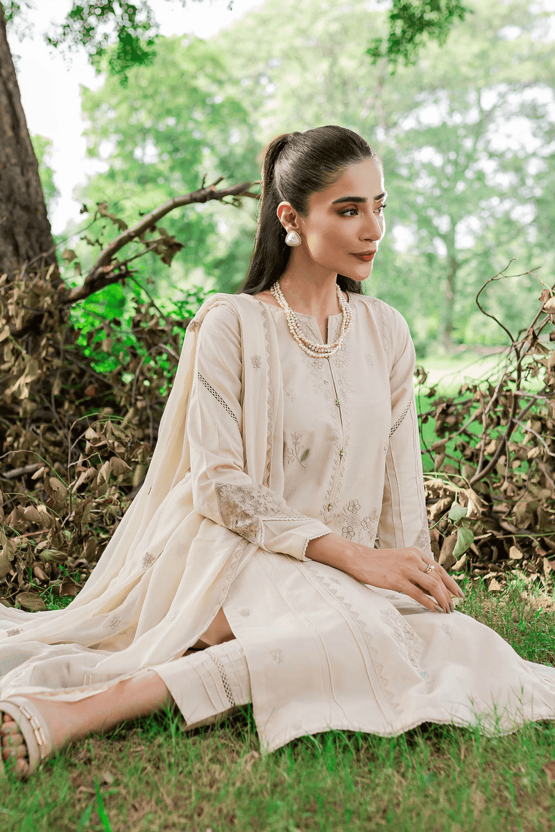 Saige 3Pc - Embroidered Lawn Dress