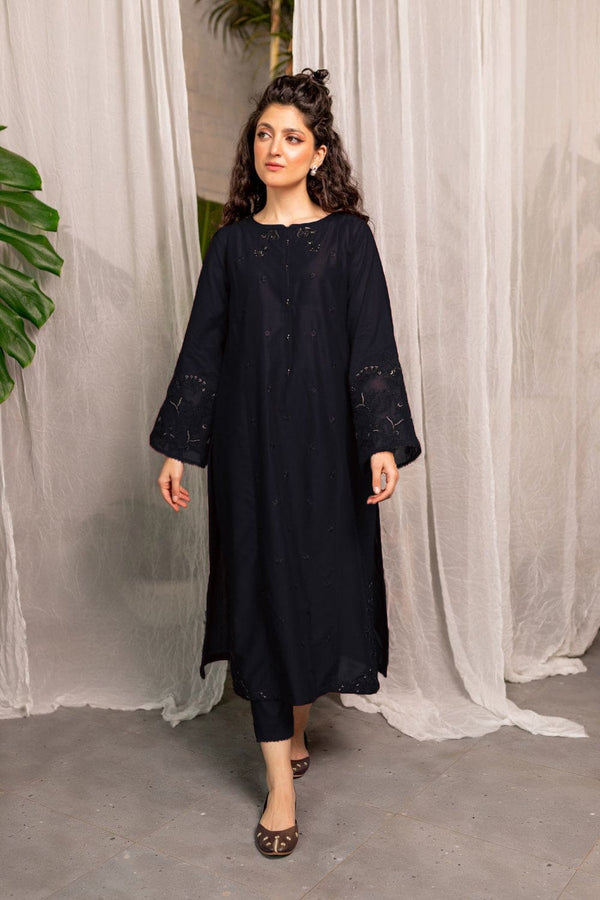 Black Afeefa 2Pc Flat 60% OFF