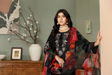 BLACK CHICKEN KARI 3PC EMBROIDERED WINTER DRESS 60% OFF