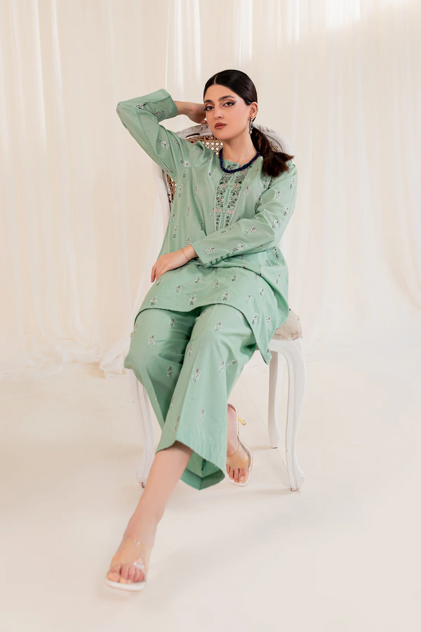 Remo sky blue light grey open women shirt and trouser 