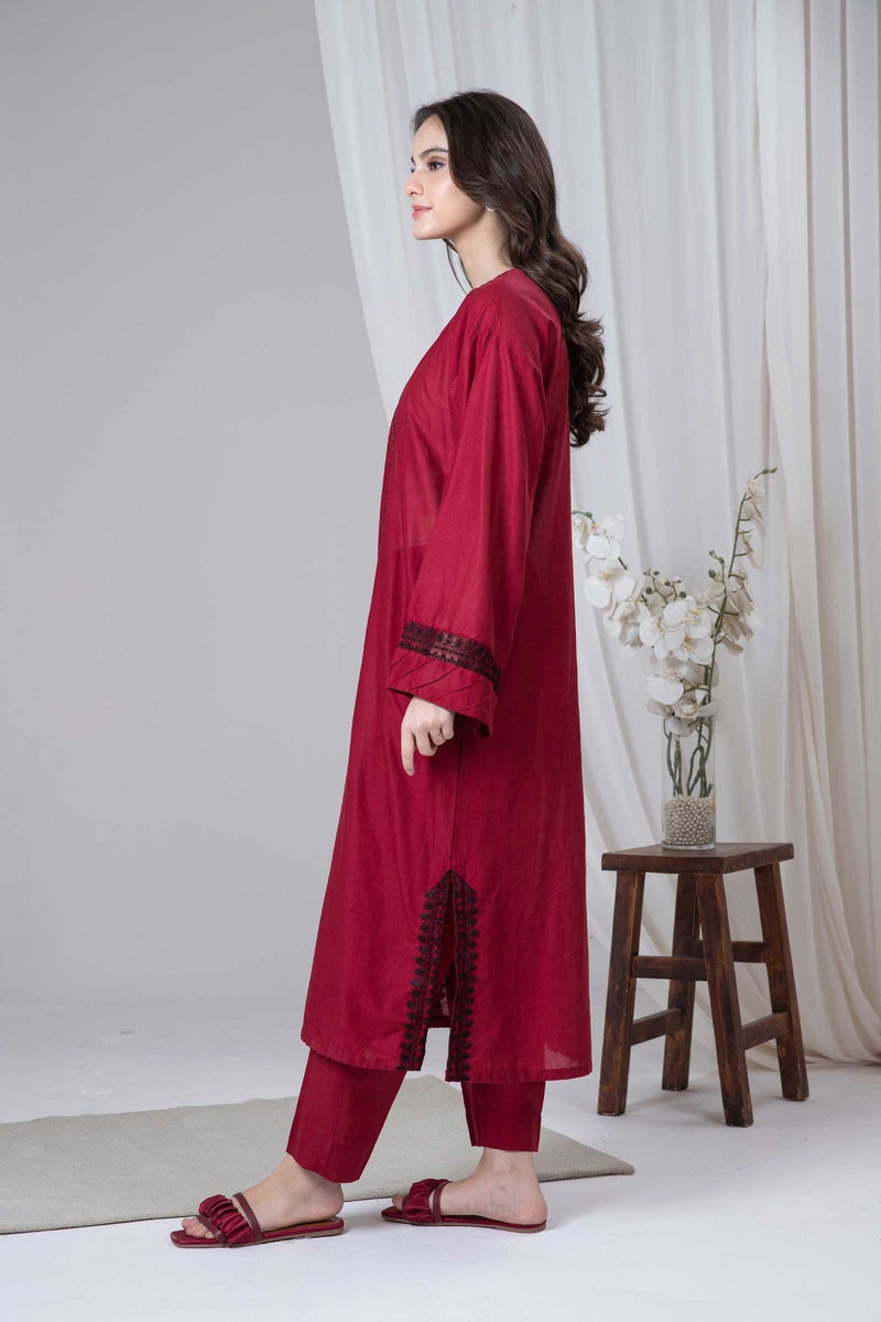 RED ROSE 02-Pc Flat 50% OFF