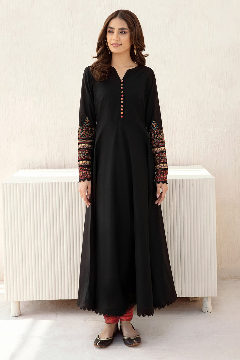 Jazmin Embroidered frock black 