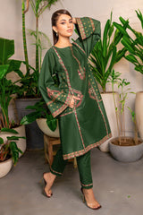 Best Selling Mid Season- Seaweed - Embroidered Suit